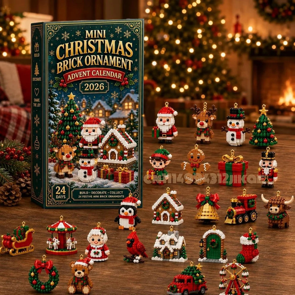 Calendar box with built models on a table