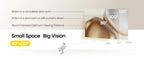 Picture sizes of 80, 100 and 130 inches at 1.6, 2 and 2.6 metres