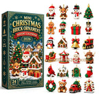Mini brick ornament advent calendar box with the 24 models