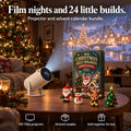 Film nights and 24 little builds. Projector and advent calendar bundle: HD 720p projector, 24 brick models, sold together for less